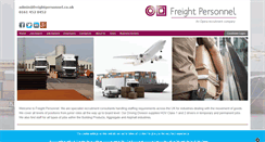 Desktop Screenshot of freightpersonnel.co.uk
